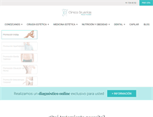 Tablet Screenshot of clinicabruselas.com